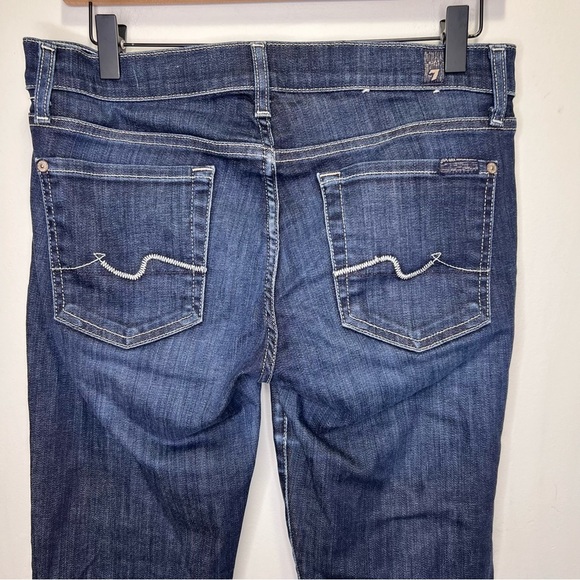 7 For All Mankind Dark Wash Bootcut Jeans Size 29 - Picture 7 of 13